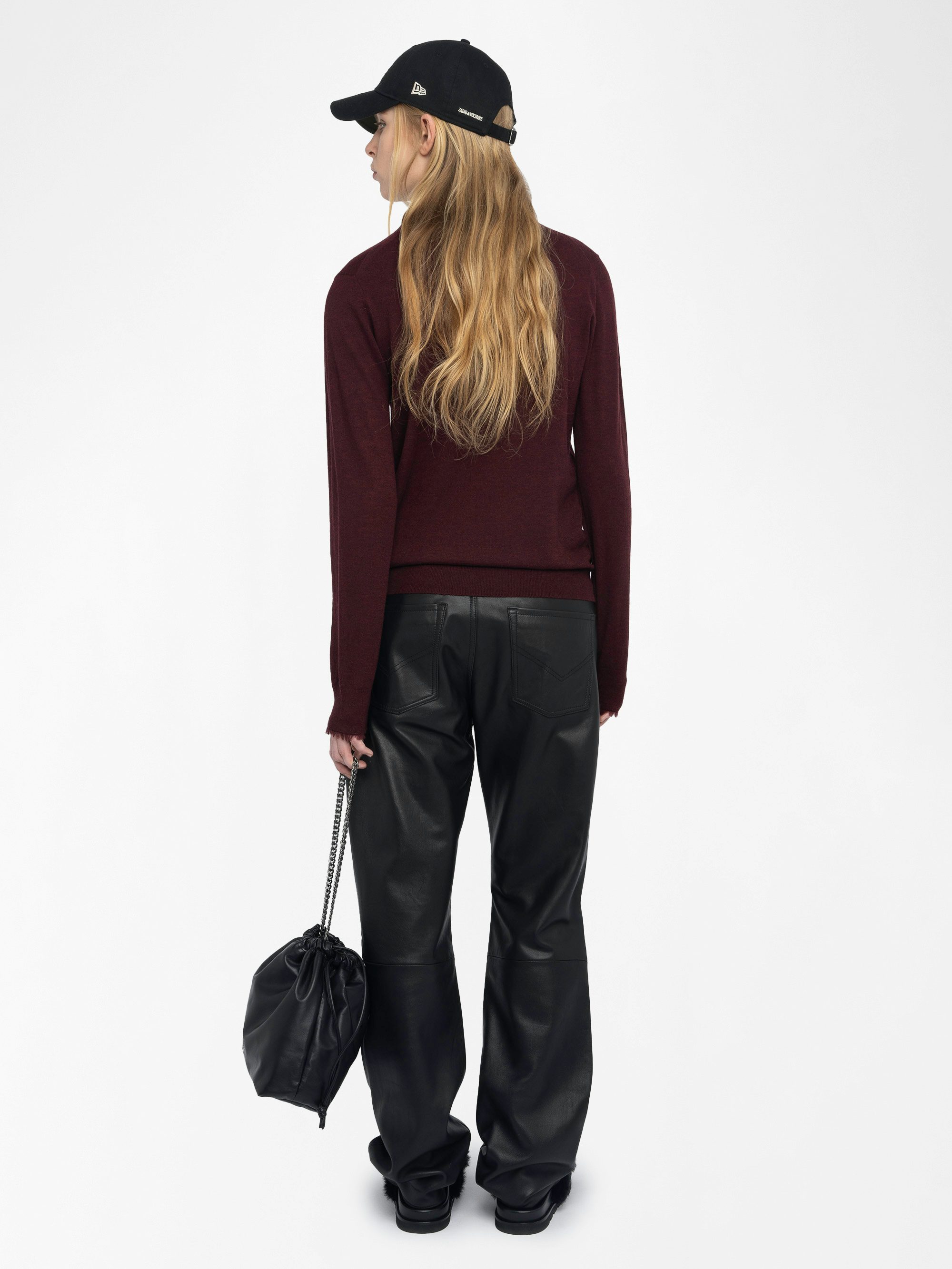 Ivy Cashmere Sweater - Round neck sweater with long sleeves.